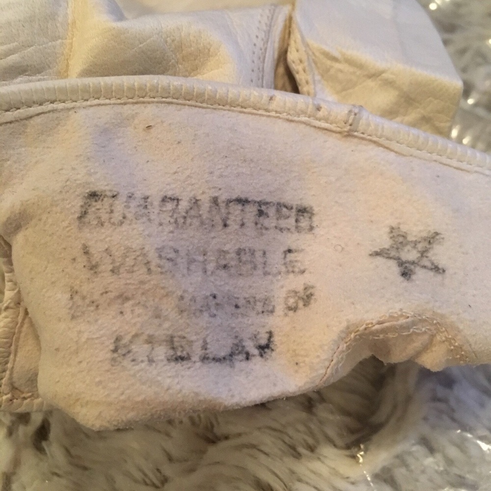 Vintage leather embellished driver retro gloves - Picture 2 of 4